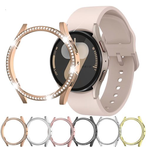 三星镶钻镂空钢化膜一体手表壳