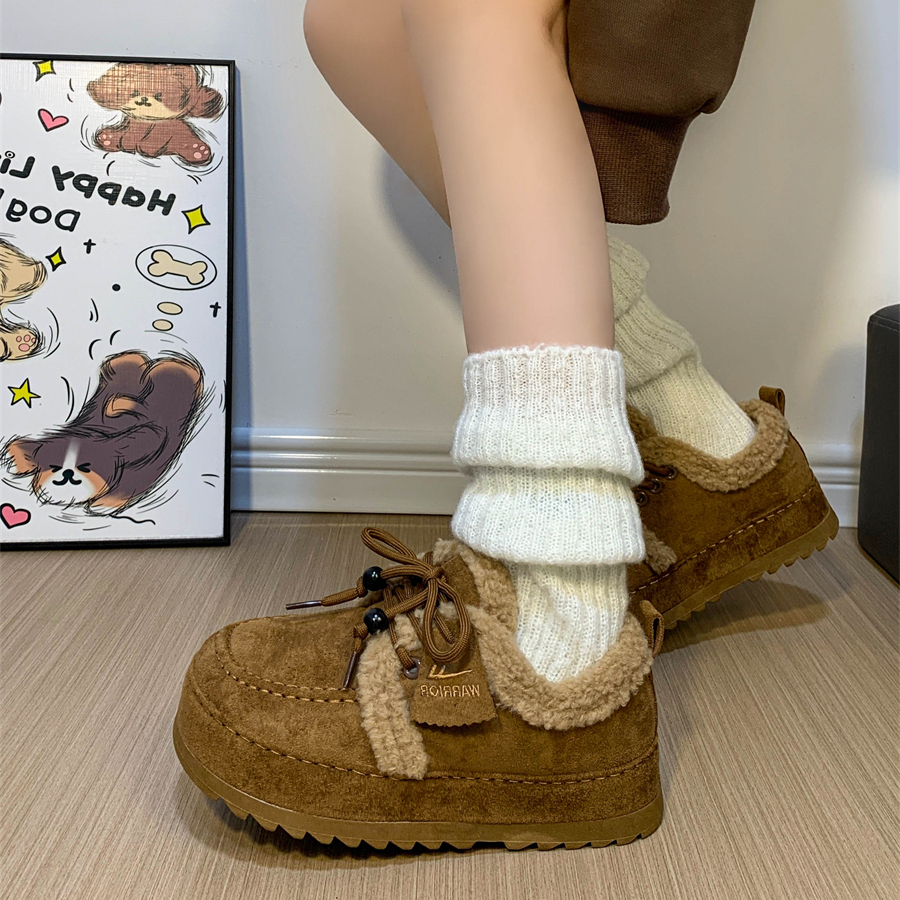 回力雪地靴女厚底防滑