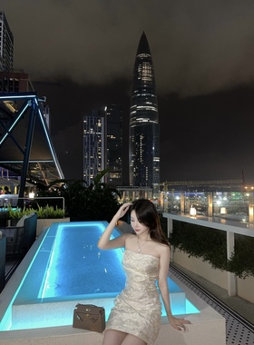 2021早春新款内搭纯欲 暗纹超收腰内搭连衣裙防滑抹胸连衣裙