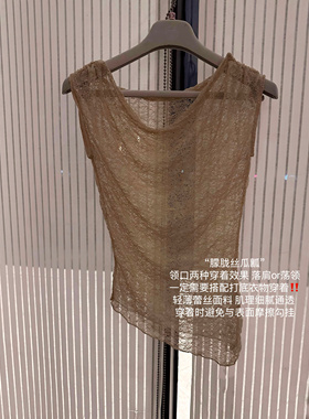 *朦胧丝瓜瓤* 卜斯斯 轻薄透视柔软蕾丝外搭上衣