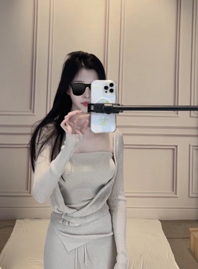 9.20 比yb厚1倍定制的月光石面料不夸张灯光下才闪可作内搭织套装