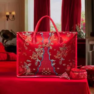 结婚被子收纳袋喜被四件套手提加厚牛津布超大喜庆陪嫁夏棉包装袋