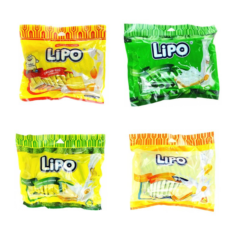 宝宝越南进口糕点 LIPO面包干黄油奶早餐饼干300g独立装 整箱16袋