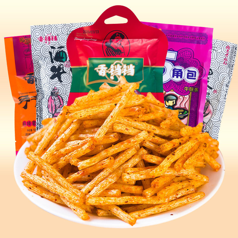 宝宝香铛铛酒鬼手撕牛味辣条香辣麻辣面筋童年味道校园零食【T528