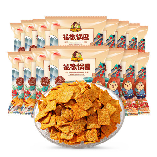 刺猬阿甘花椒锅巴办公室吃货怀旧网红宿舍解馋零食批休闲食品小吃