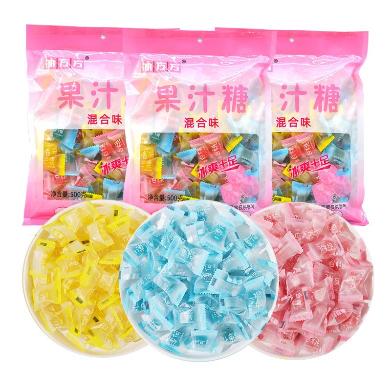 宝宝厂家批发薄荷糖果汁糖婚庆酒店商务润喉糖年货糖果喜糖一件代