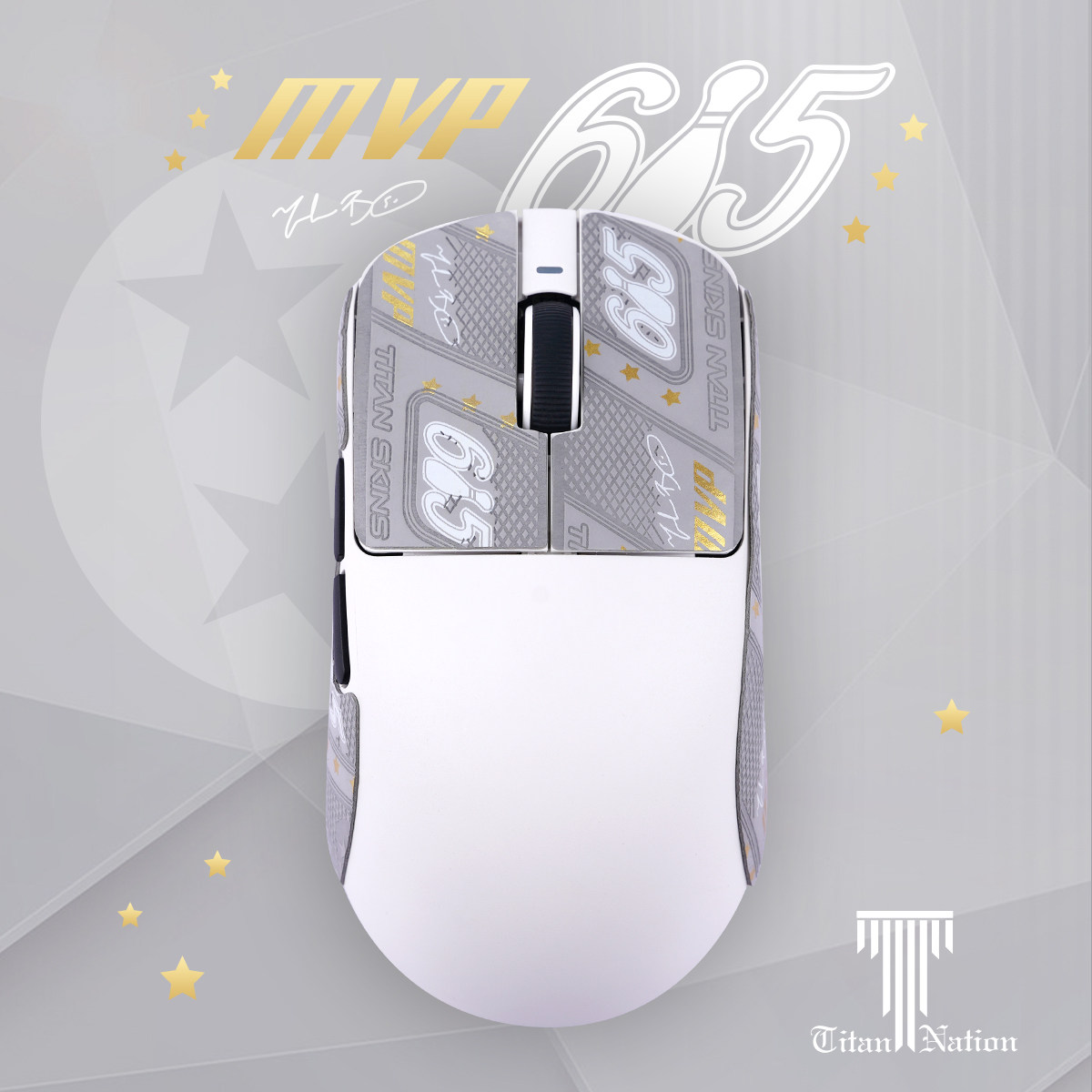 泰坦国度适用于VGN蜻蜓R1 SE Pro MAX蜥蜴皮鼠标防滑贴定制汗贴