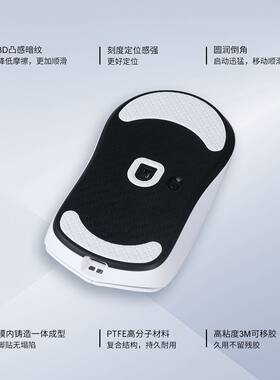 Skyglide暗金3D凸感鼠标脚贴