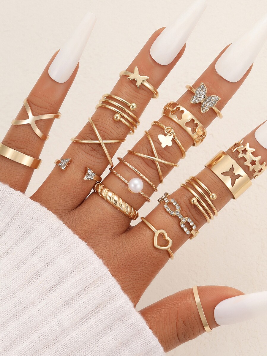 KOREAN INS TIDE COLD STYLE RETRO RING FEMALE HIP HOP JUMPY PLAYER PUNK RING PERSONALITY PEARL INDEX FINGER RING