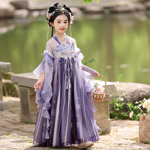 女童汉服中国风超仙襦裙2026新款儿童古风连衣裙小女孩古装唐装夏