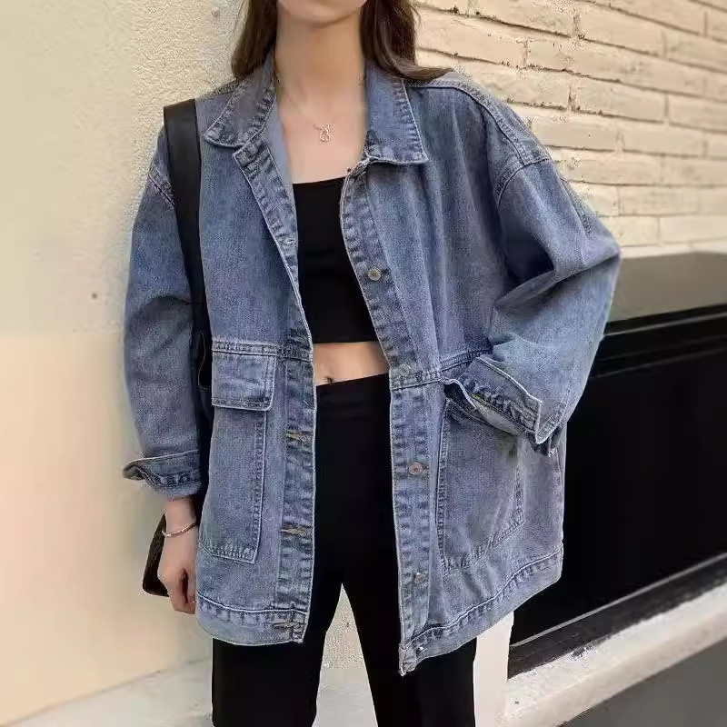 美式复古牛仔外套女ins百搭秋季2026秋冬季新款韩版宽松长袖上衣