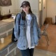 牛仔外套女2026新款 别致上衣ins潮 小众设计感宽松BF风春秋中长款