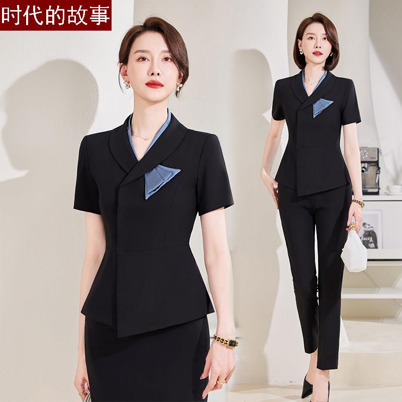 西装套装女夏季高级感美容院工作服经理高端职业装气质女神范职场