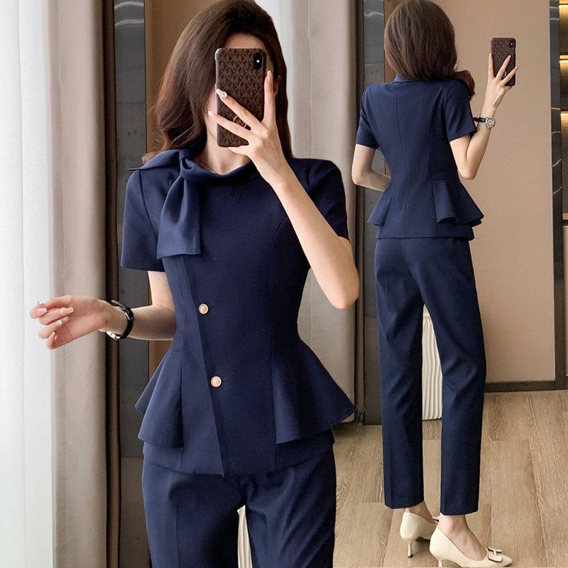 美容师工作服女职业装套装珠宝店医美前台酒店服务员会所技师工装