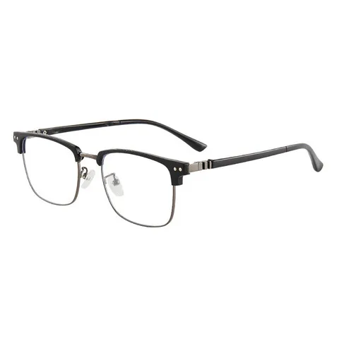 金属方框直半框墨镜手机透明电脑镜复古太阳镜眉毛眼镜防蓝光