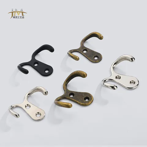 挂钩双钩衣帽仿古多款创意门后喷漆中式挂衣钩壁挂黑色衣服