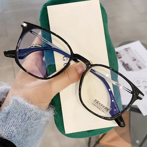 防蓝光眼镜架潮流金属成品混合TR可配镜简约平光镜女TR2167光学架