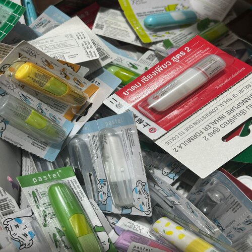 泰国八仙筒薄荷鼻通提神醒脑 外壳破损优惠处理