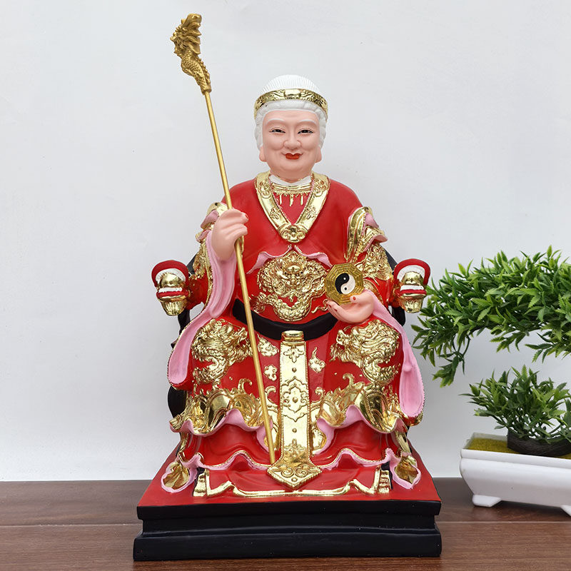 无生老母佛像 树脂佛像神像摆件 无声老母 无极老母神像