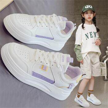 儿童运动鞋女童小白鞋2026春秋季新款小学生鞋子百搭板鞋春款单鞋