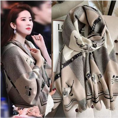 法国羊绒围巾空调房保暖两用