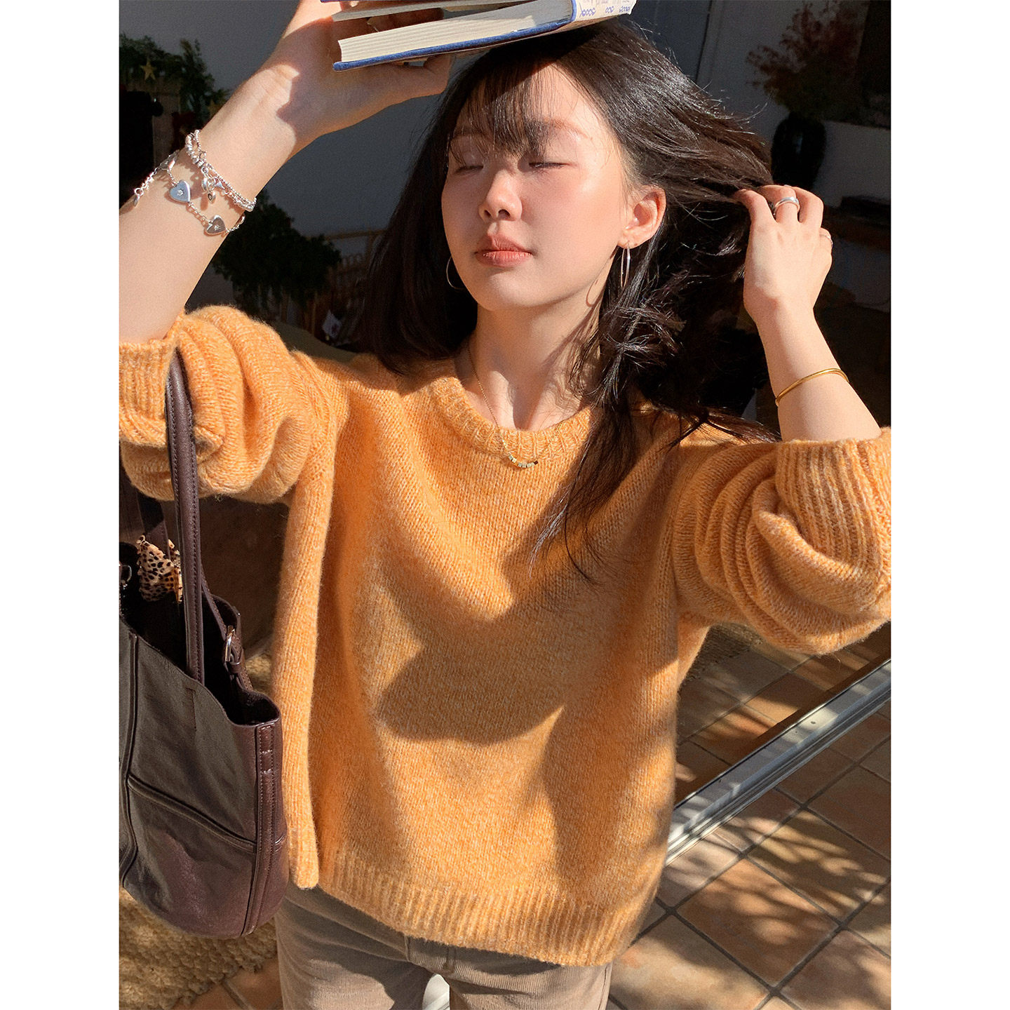 一三良品小个子 复古羊毛拉绒软糯温柔针织衫杂色韩系毛衣女冬短,女装/女士精品,毛衣,淘宝优惠券,粉丝福利购,淘宝优惠卷