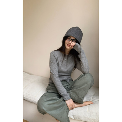 小个子长袖打底衫T恤针织内搭秋