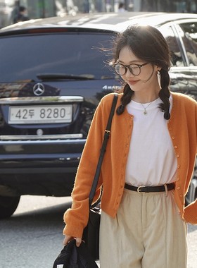 一三良品小个子 wan能小白t基础叠穿白色正肩圆领长袖打底T恤女