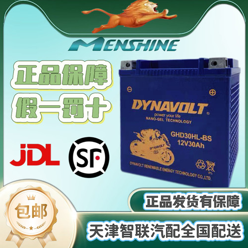 猛狮摩托车电瓶12V通用踏板电池