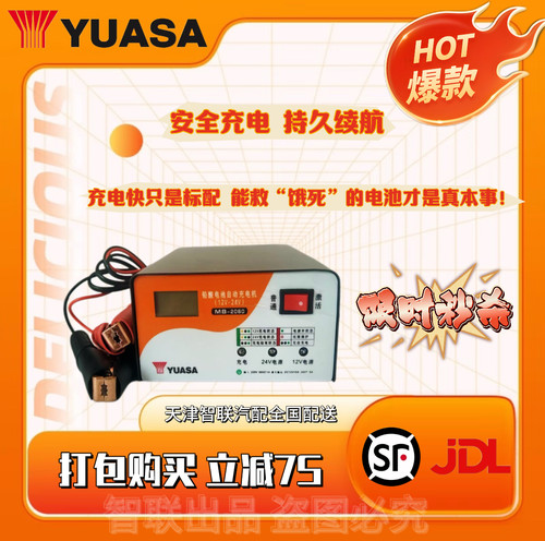 汤浅12V摩托车电池充电器修复