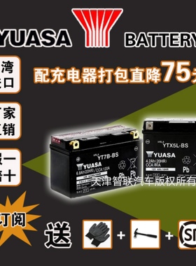 台湾YUASA汤浅摩托车电瓶12V通用踏板125蓄电池百特 BS 铃木uy uu