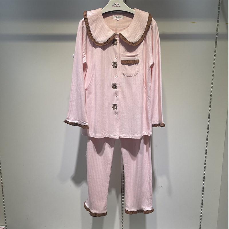 산후복 봄 가을 순면 산후 8월 수유 산모 잠옷 얇은 섹션 산모 감금 입원 9세트