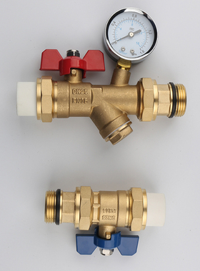 地暖PPR25进回水活接外丝纯铜热熔球阀集分水器套阀内丝1寸PERT32