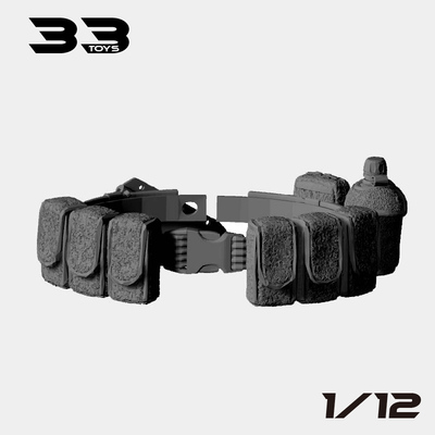 1/12 mezco散货vtoys素体配件6寸专用惩罚者蛇眼刀锋战术腰带