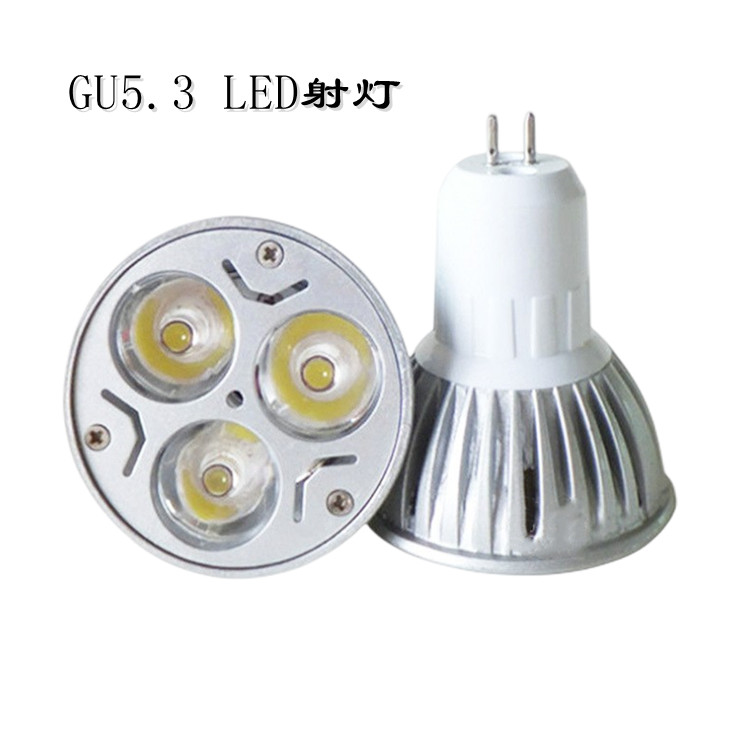 GU5.3 LED灯杯3W白暖白光高亮天花橱窗暗槽室内AC220V背景墙射灯 家装灯饰光源 LED灯杯 原图主图