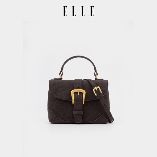 ELLE法式翻盖通勤手提手机包小包