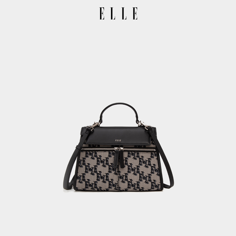 ELLE女包经典老花凯莉包手提包女