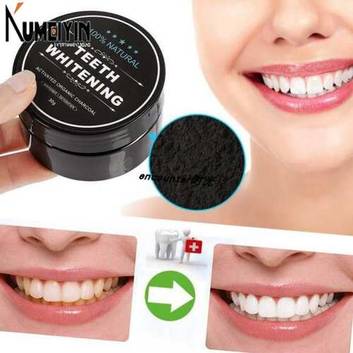 30g h Whitening Powder Carbon Coco Organic Charcoal Teet牙签