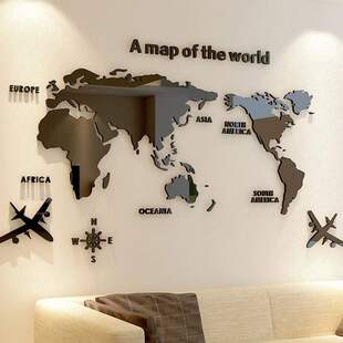 world room stier liv map wall crystal acrylic bedroom