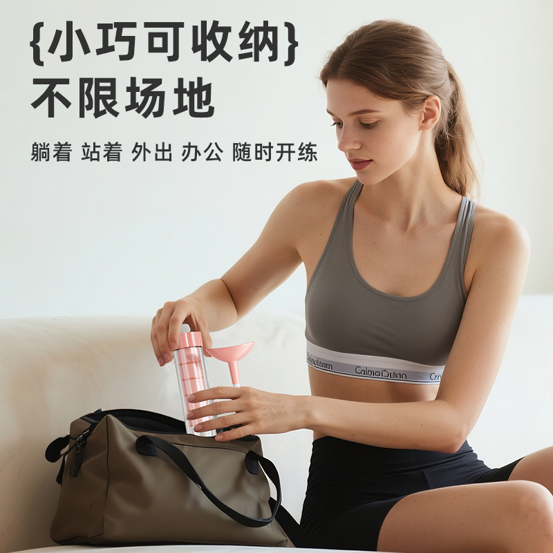 腹式呼吸哑铃训练器新款锻炼肺活量腹肌马甲线盆底肌瘦脸神器zp