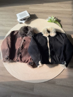 保暖夹克外套 型座山雕棉服加厚冬季 YewPout美式 街头毛领短宽版