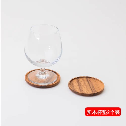 泰国进口柚木杯垫防滑隔热