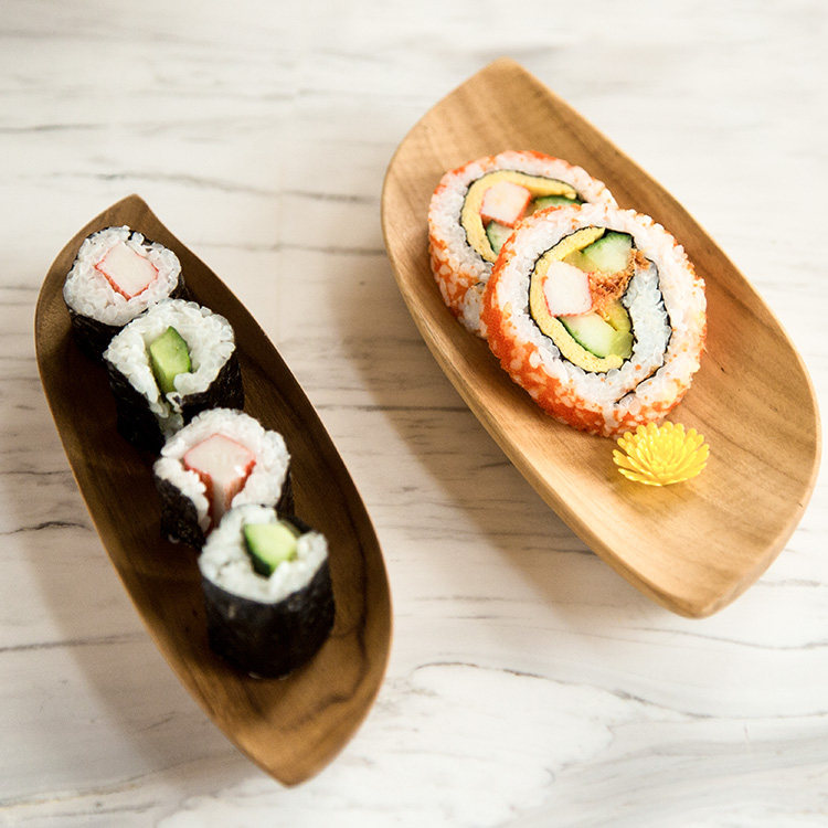 特价清仓进口chabatree实木盘家用日式点心盘寿司盘下午茶盘餐盘