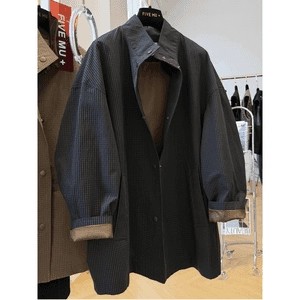 大码300斤立领工装风衣男女秋冬新款胖MM韩系中长款休闲百搭外套2