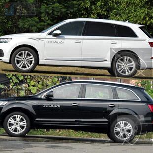 奥迪Q7车贴拉花Q5L改装 汽车彩条贴画 饰车身腰线贴纸Q3A3Q5Q2L个性