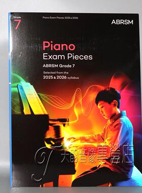 英皇钢琴考级作品Piano Exam Pieces7七级2025-2026年版英文原版