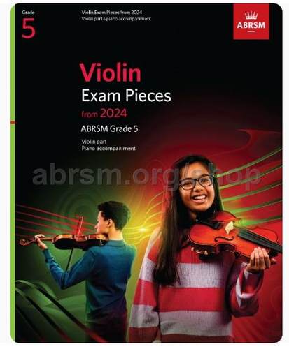 ABRSM2024新版英皇小提琴考级教材Violin Exam Pieces Grade5五级