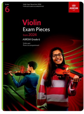 ABRSM2024新版英皇小提琴考级教材Violin Exam Pieces Grade6六级