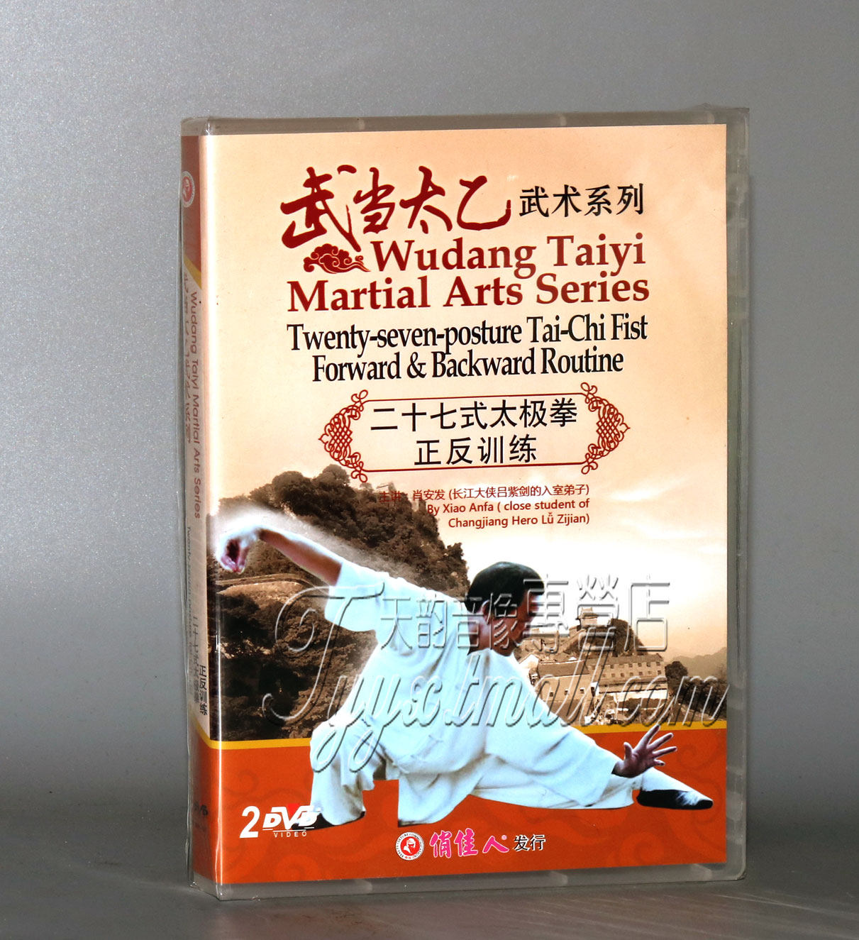 正版 武当太乙武术系列 二十七式太极拳 正反训练 2dvd 肖安发