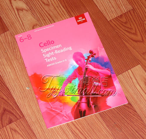 正版 英皇考级：Cello Specimen S-R Tests 大提琴视奏6-8级